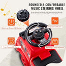 Sit-to-Stand Musical Push Car Toy for Toddlers 19 Months and Up with Storage Compartments