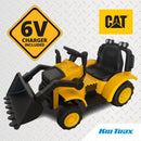 Kid Trax 6V CAT Frontloader Ride-On for Toddlers, 18-36 Months, Weight Capacity 44 lbs, Includes Hard Hat