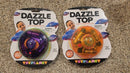 Set of 2 Dazzle Top Light-Up Motorized Spinning Toys Perfect for Holiday Surprises