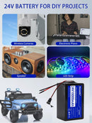 High Power 24V 10Ah Lithium Battery with 29.4V 1A Charger for Ride-On Toys