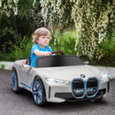 White BMW Electric Ride-On Car for Kids with Remote Control