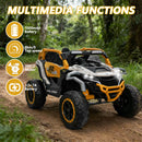 12V Electric Kids Ride-On Truck with Remote, 2-Seater UTV and Music Player
