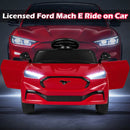 Ford Mach E Electric Ride-On Car with Parental Control, LED Lights, Horn, and Music