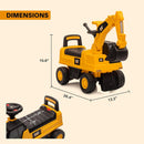 Caterpillar Kids' Ride-On Excavator: Enjoyable and Secure Toy with Storage and Sounds
