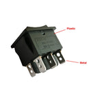 Dual 6V 12V 24V Forward and Reverse Switch Set for Ride-On Car Trax in Black