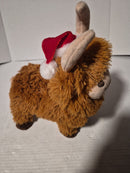 Adorable Animatronic Highland Cow for Christmas - Singing and Dancing Fun!