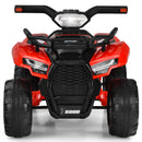 6V Electric Ride-On ATV Quad Toy for Toddlers with LED Lights and MP3 - Red