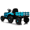 24V 400W Electric Ride-On Blue Tractor Toy for Kids