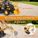 Multi-Function Ride-On Tractor, Excavator, Bulldozer with Trailer and Shovel Bucket for Kids