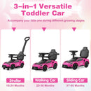 Maserati Licensed 3-in-1 Push and Ride Foot-to-Floor Sliding Car for Kids