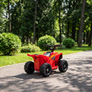 Qaba Red Kids Quad ATV with 6V Battery and Handlebar Controls