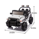 4.5Ah Kids Ride-On Truck with Parental Control, LED Lights, Music, and Dual Motors