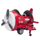 Battery-Powered Electric Ride-On Toy Plane for Kids