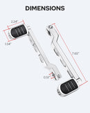 CNC Shift Lever Pegs for Harley Touring with Heel Toe Functionality