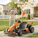 McLaren LN4 Electric Go Kart in Orange and Black with Dual 200W Motors