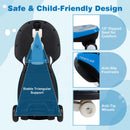 Flashing Wheel Ride-On Car with Front Light and Music Speaker for Kids 3+