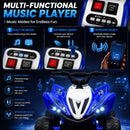 12V Electric Ride-On Car for Kids with Dual Motors, Bluetooth, Music, and LED Lights