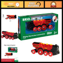 Vibrant Red Electric Toy Train - Motorized Engine with Lights and Sounds
