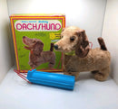 Retro Remote-Controlled Walking and Barking Dachshund Toy 9698 from the 1970s