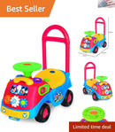 Mickey & Friends Interactive Ride-On Car with Fun Sounds and Lights