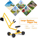 Children's 360° Rotating Seat Sand Digger with Sturdy Metal Design