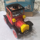 T.N. Vintage Battery-Operated Grandpa's Classic Tin Car Toy with Original Box 1917