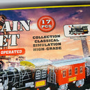 Battery-Powered 17-Piece Train Set with Lights & Sounds for Ages 3+ by Huajun Toys