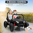 24V Electric 4-Wheel UTV Ride-On Car for Kids with Remote Control - Black