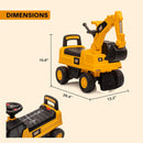 Caterpillar Licensed Excavator Push Car Ride-On Digger
