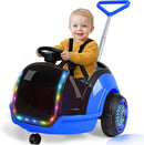 12V Electric 3-in-1 Ride-On Car for Kids Ages 1.5-3, Blue