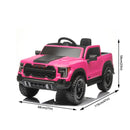 Pink 12V Remote Control Ride-On Car for Kids Ages 3-6 with 4-Wheel Shock Absorption