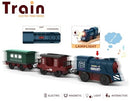 Electric Train Set for Wooden Tracks, 3-Piece Motorized Toy for Ages 3 and Up