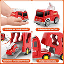 5-in-1 Friction Fire Truck Toy for Kids Aged 3-9