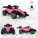 Electric Pink Racing Truck for Kids with Remote Control, MP3 Player, and Lights