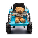 12V Battery-Powered Kids Ride-On Tractor with Trailer and Remote Control, 3-Speed Child Vehicle