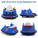 360° Spinning Ride-On Bumper Car for Kids with Remote Control - Navy
