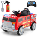 12V Electric Police Car Ride-On for Kids with Adjustable Speed Settings