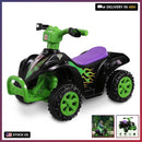 Monster Jam 6V Kids ATV Quad - Safe and Powerful Ride-On Toy with Rechargeable Battery