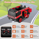 Dual-Seater Children's Fire Truck Ride-On with Remote-Controlled Water Gun and Shovel