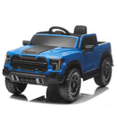 Blue 12V Remote Control Ride-On Car for Kids Ages 3-6 with 4-Wheel Shock Absorption