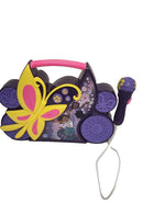 Encanto Sing Along Boombox with Purple Microphone and Butterfly Design