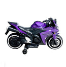 Purple 12V Ride-On Motorcycle for Kids - Perfect for Boys and Girls
