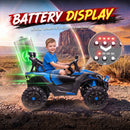 Blue 24V Dual Seat Ride-On Truck for Older Kids with Remote Control