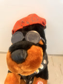12" PLUSH DOG ON BIKER CHOPPER SINGING "BORN TO BE WILD"