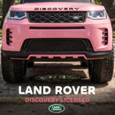 Convertible Ride-On Push Car, Official Land Rover Discovery, Pink