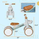 Green Balance Bike for Toddlers 1-3 Years, Adjustable Seat, Quiet Wheels, No Pedals