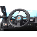 24V 4WD Blue Kids Golf Cart Ride-On with Remote Control, LED Lights, Sounds, and Two Seats