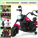 6V Electric Ride-On Motorcycle for Kids with Headlight, Music, and Training Wheels