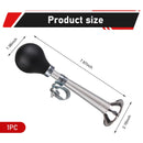 Classic Chrome Metal Bicycle Air Horn with Retro Squeeze Design
