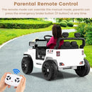 12V Kids' Electric Ride-On Truck with Remote Control, Music, LED Lights, and Foldable Design